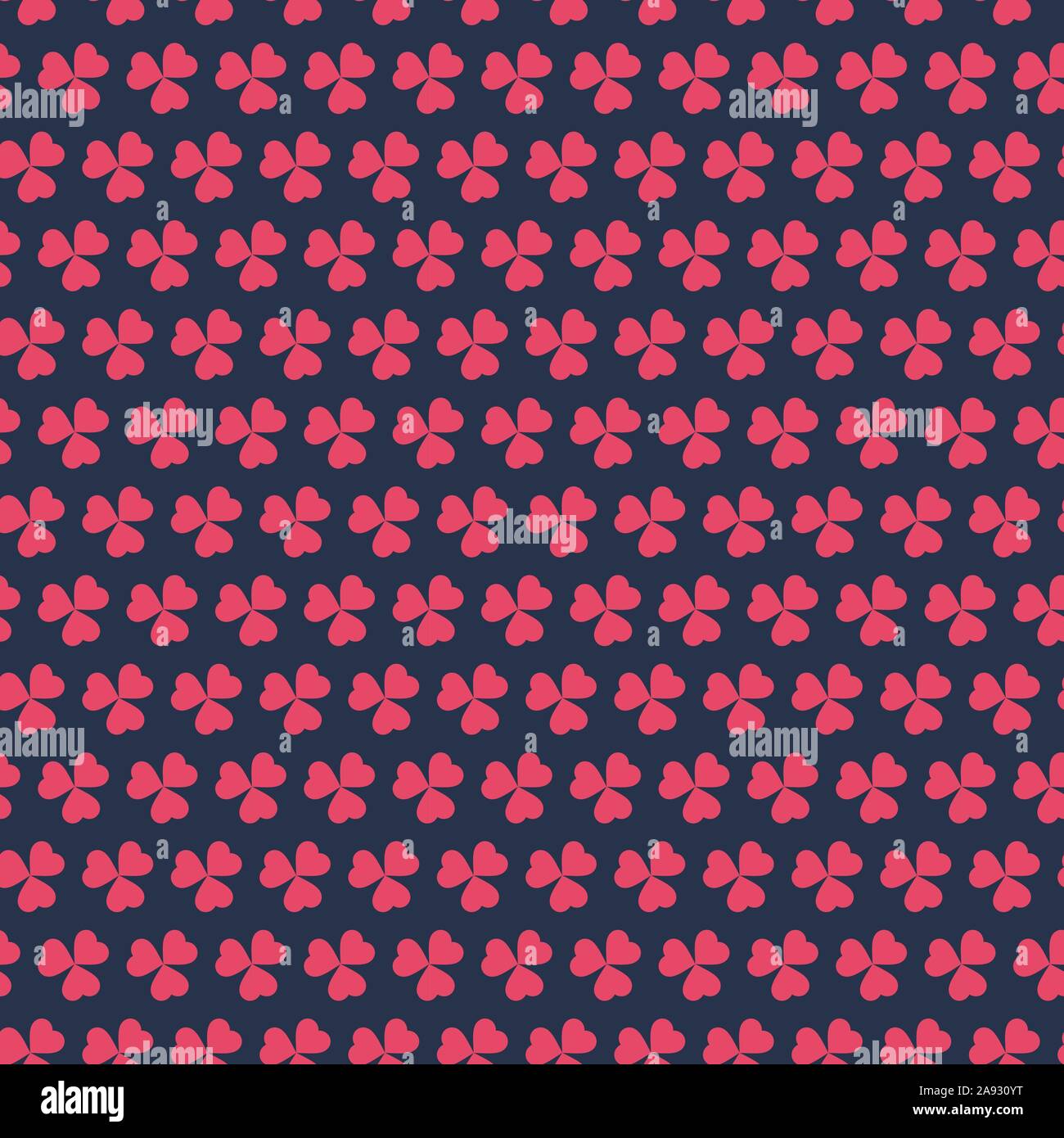 Kids modern shamrock seamless pattern vector background. Stock Vector