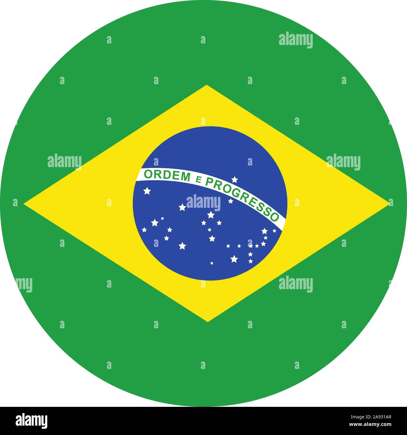 View Brazil Flag Circle Icon PNG