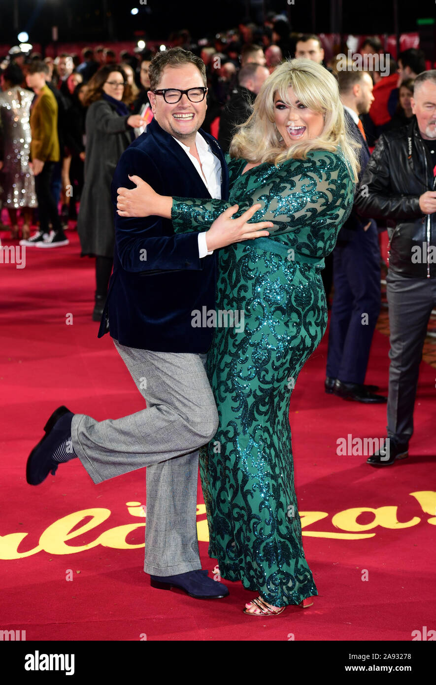 Alan Carr and Gemma Collins arriving for the ITV Palooza held at the Royal  Festival Hall, Southbank Centre, London Stock Photo - Alamy, image size:885x1390