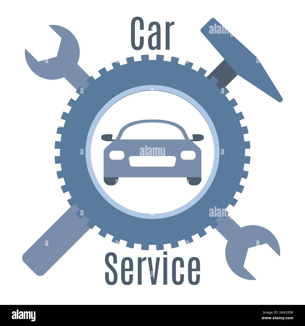Auto center, garage service and repair logo,Vector Template Stock Vector  Image & Art - Alamy