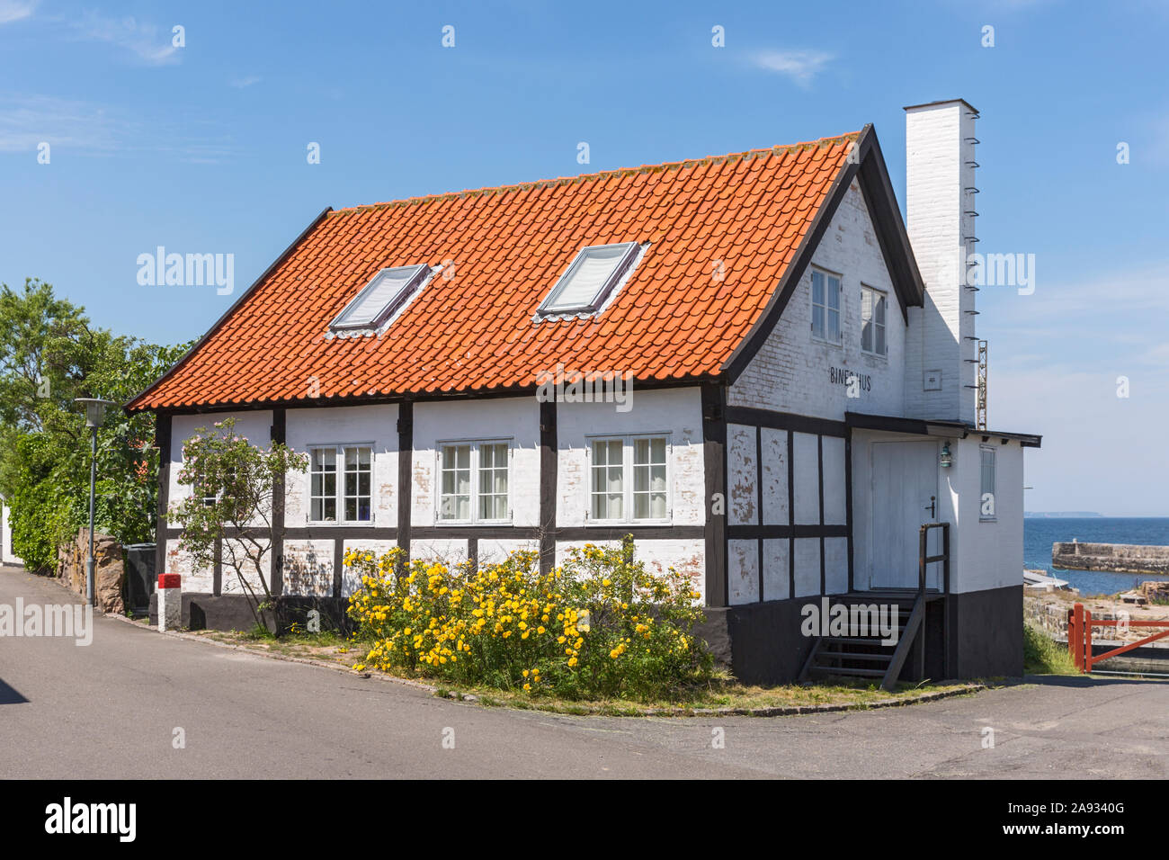 Bornholm Gudhjem Fachwerkhaus Stock Photo 332597904 Alamy