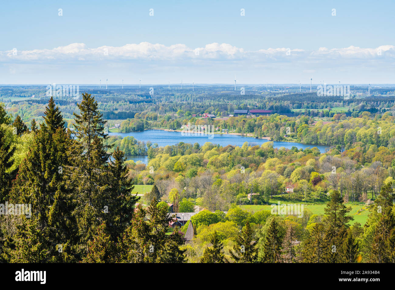 View of lake Stock Photo