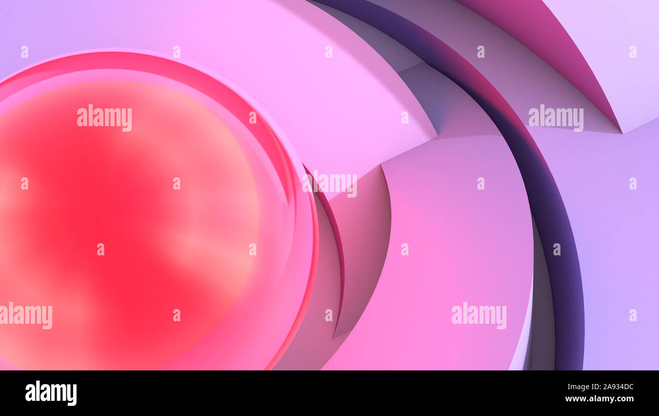 Abstract architecture background with soft ulraviolet arc shapes and ...