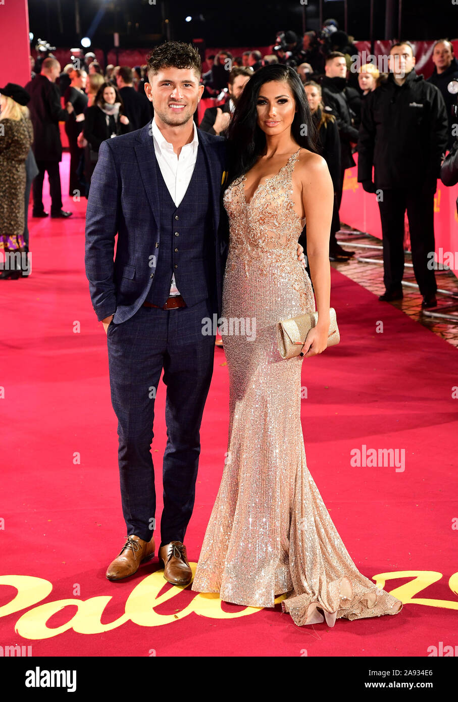 Jordan Davies and Isobel Mills arriving for the ITV Palooza held at the  Royal Festival Hall, Southbank Centre, London Stock Photo - Alamy