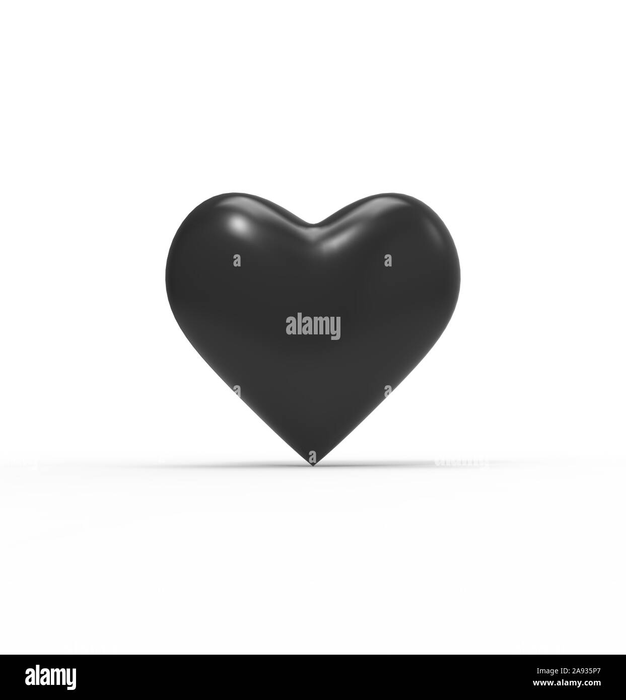 Love Heart Symbol isolated on white 3D Rendergin Stock Photo - Alamy