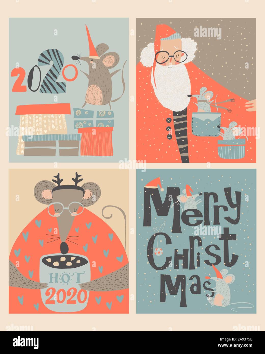 Cute mouse rat gift Stock Vector Images Alamy