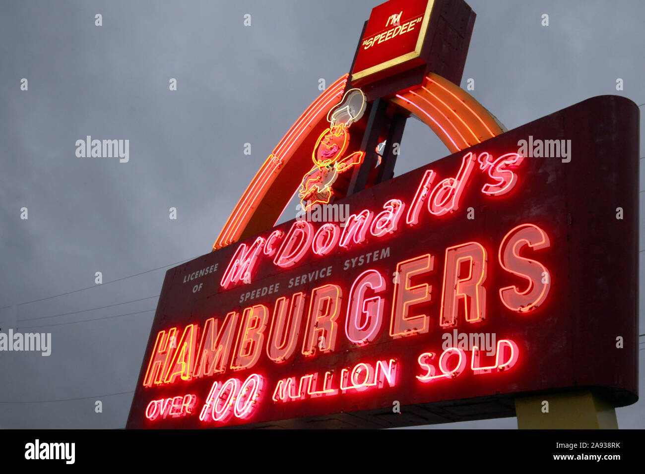 Vintage and Historic McDonald's sign built in 1959 in Green Bay