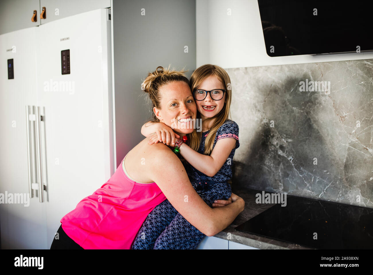 Mother and daughter together Stock Photo Alamy
