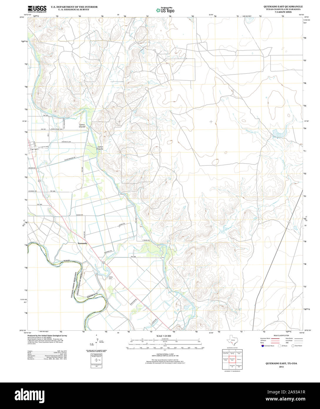 Quemado texas map Cut Out Stock Images & Pictures Alamy