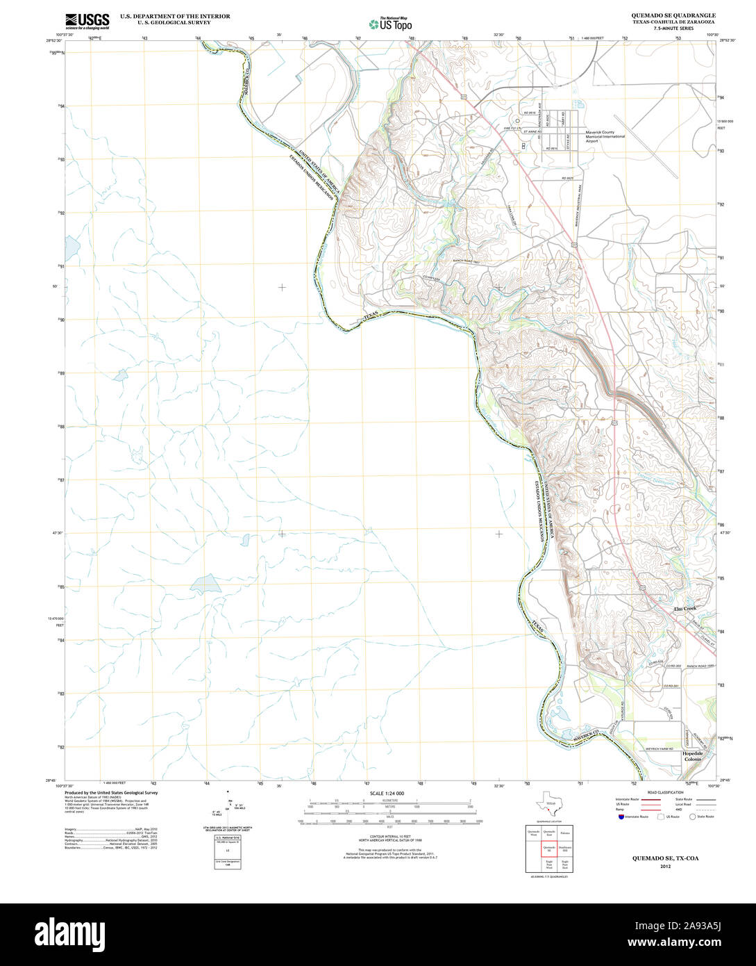 Map of quemado hires stock photography and images Alamy