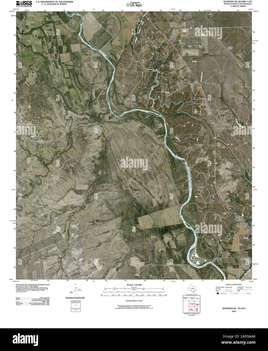 Quemado texas map hires stock photography and images Alamy