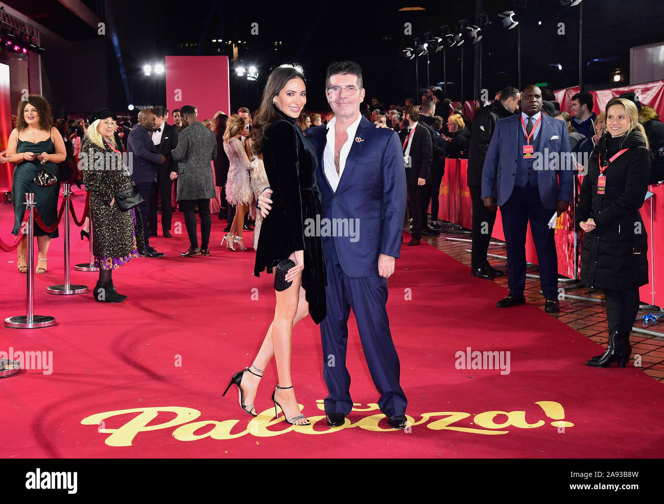 Lauren Silverman and Simon Cowell arriving for the ITV Palooza held at the Royal Festival Hall, Southbank Centre, London. Stock Photo