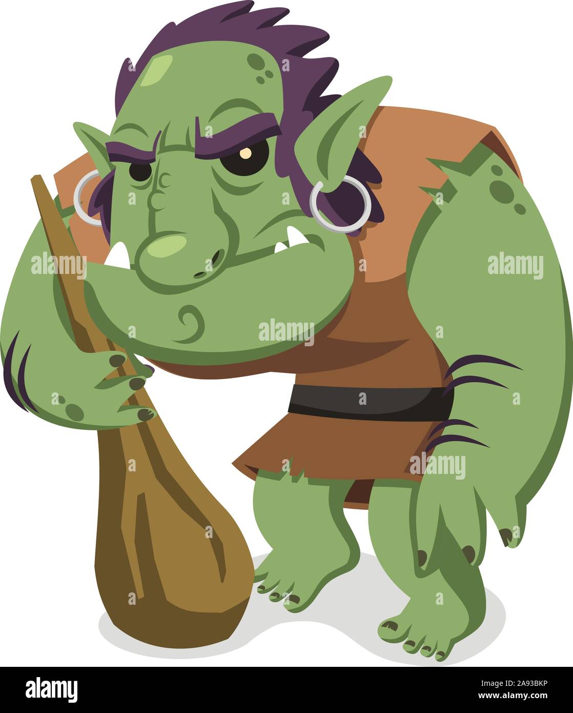 vector cartoon Troll Stock Vector