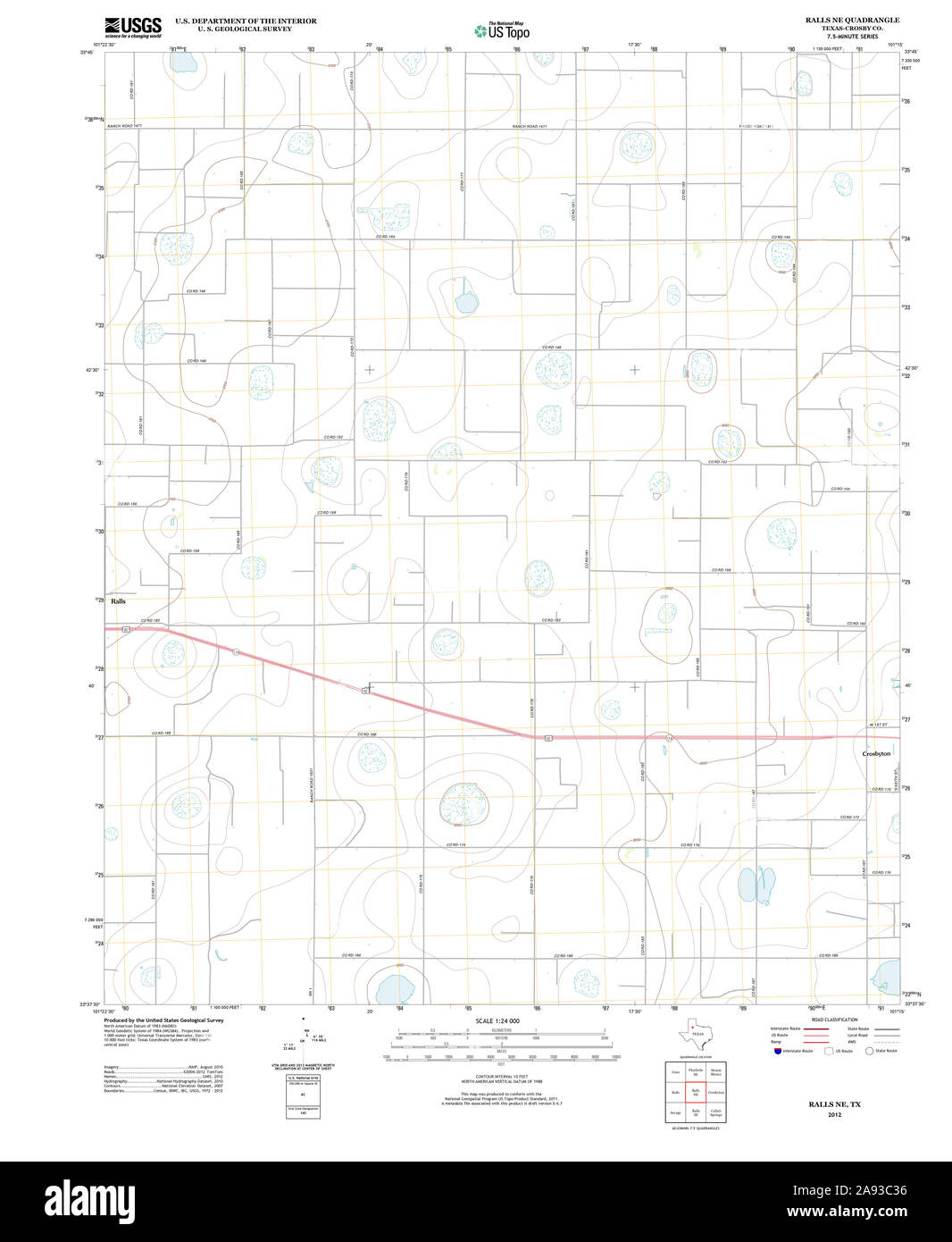 Map of ralls texas Cut Out Stock Images & Pictures Alamy