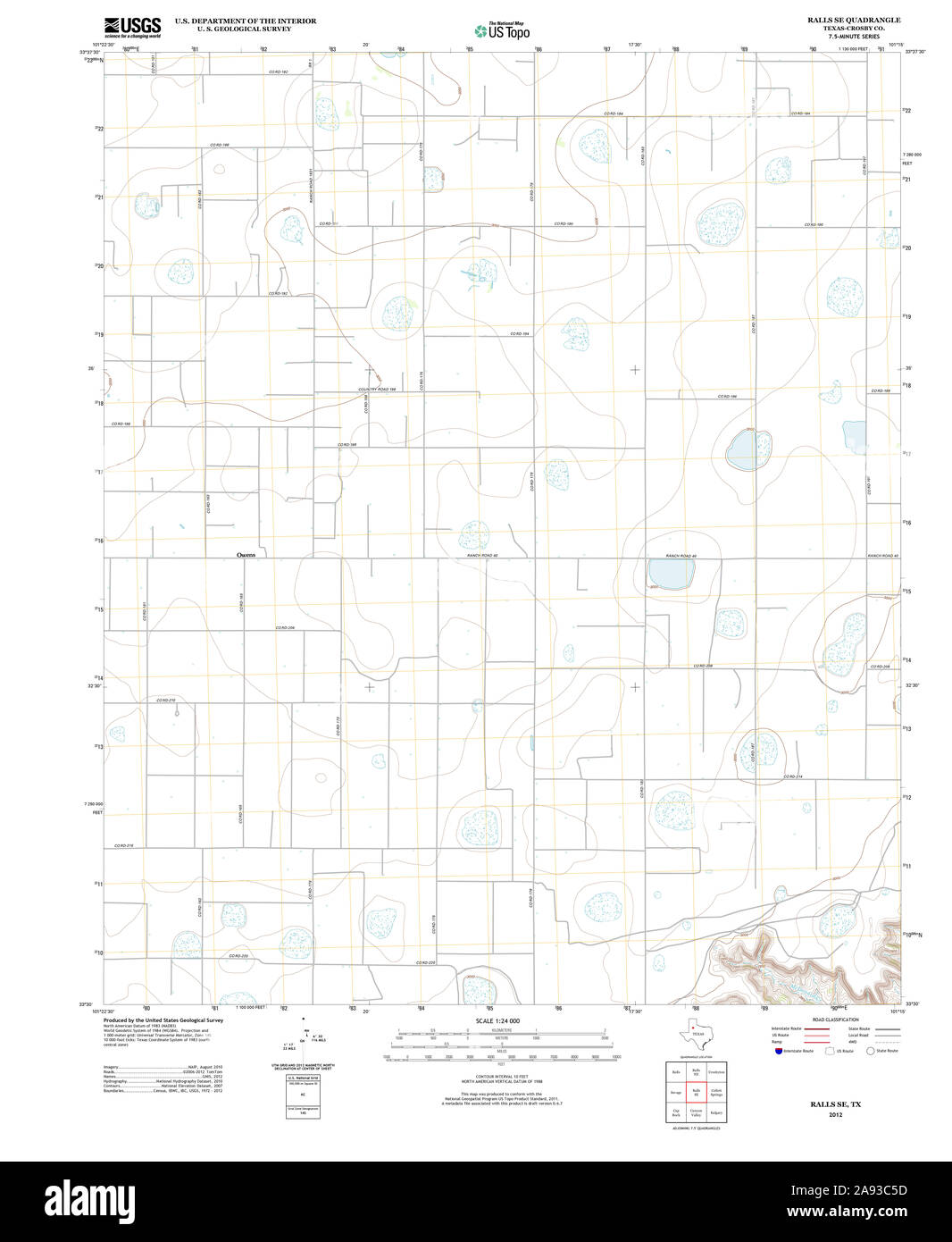 Map of ralls texas Cut Out Stock Images & Pictures Alamy
