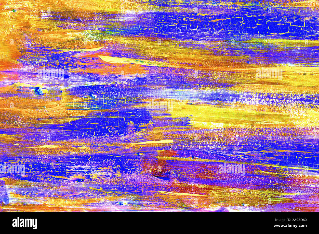 Abstract cracked neon painted texture Stock Photo