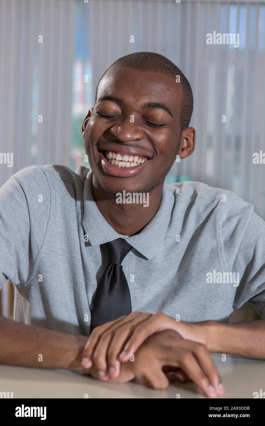 Portrait happy eyes african american hi-res stock photography and ...