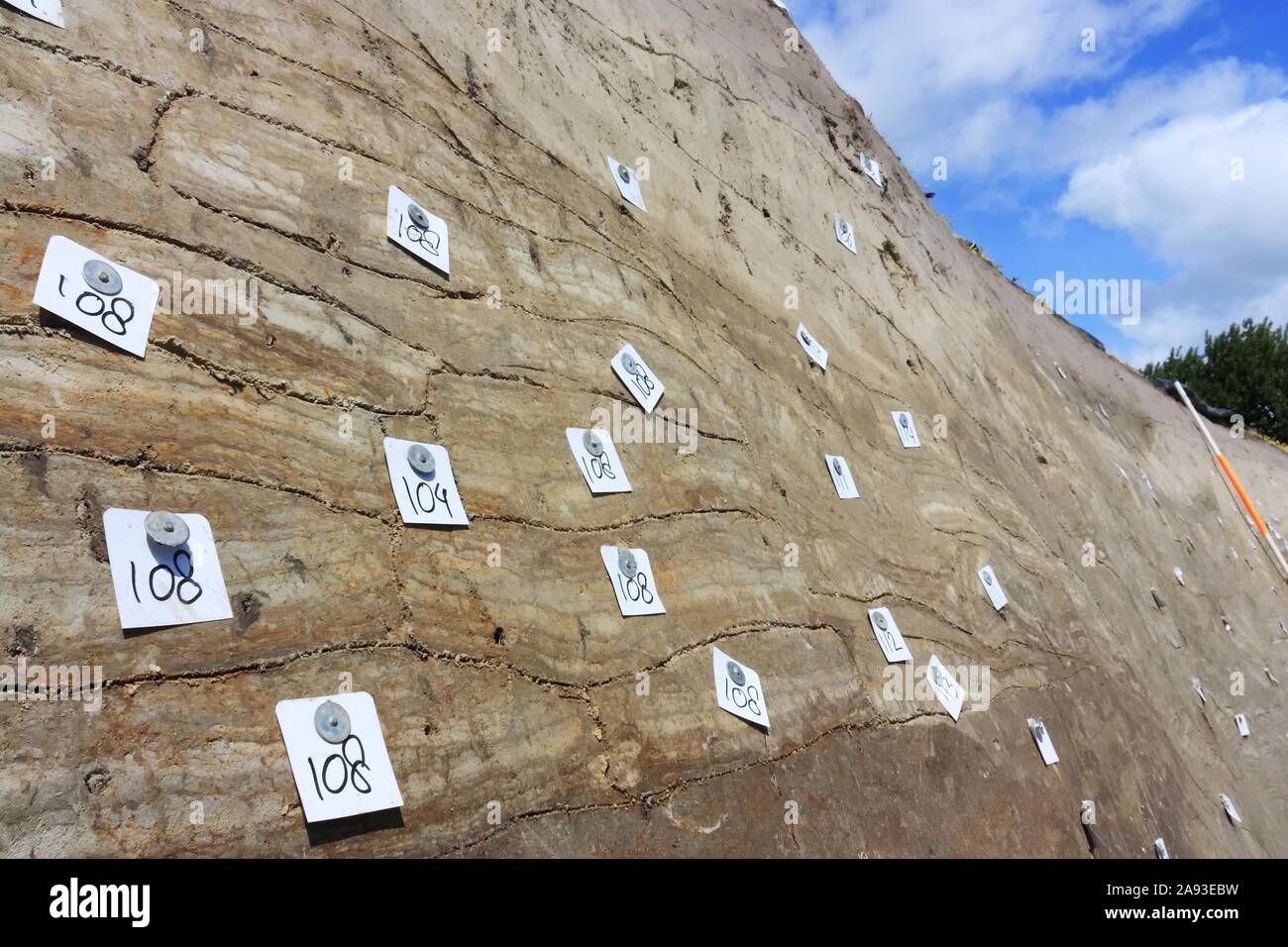 Archeological excavation of a terp in Firdgum, The netherlands. Stock Photo