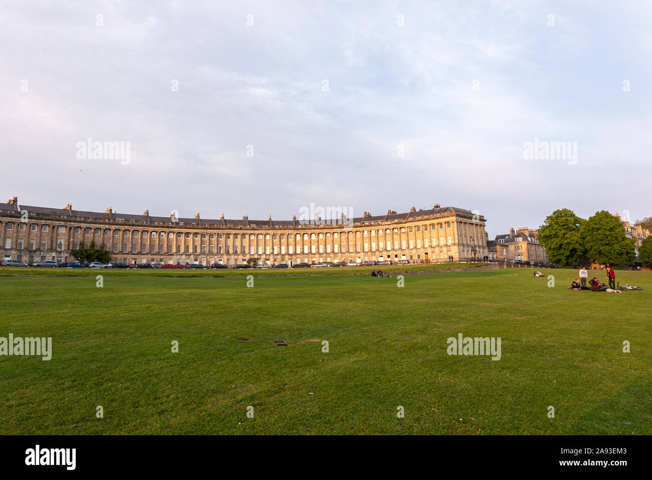 Royal Crescent, a row of 30 terraced houses, Bath, Somerset, England