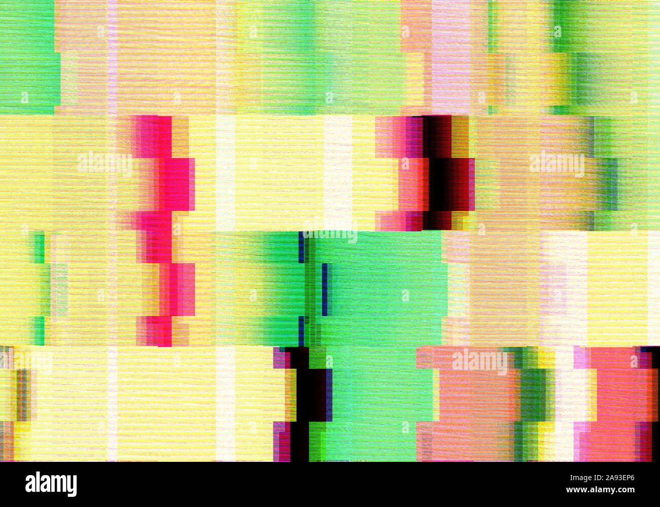 Abstract background with glitch scanlines Stock Photo