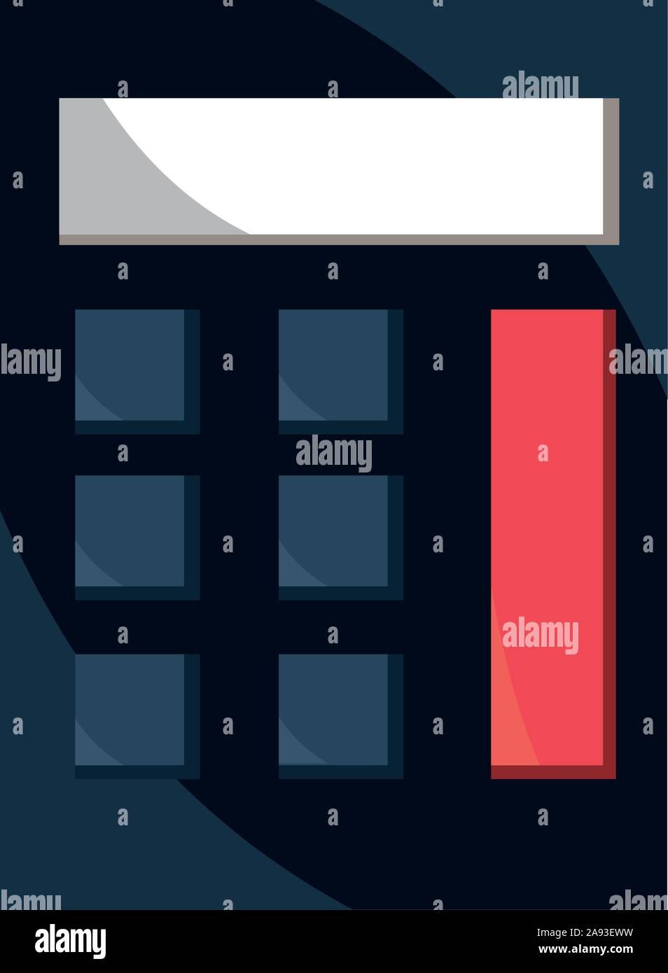 calculator office work business equipment icon vector illustration