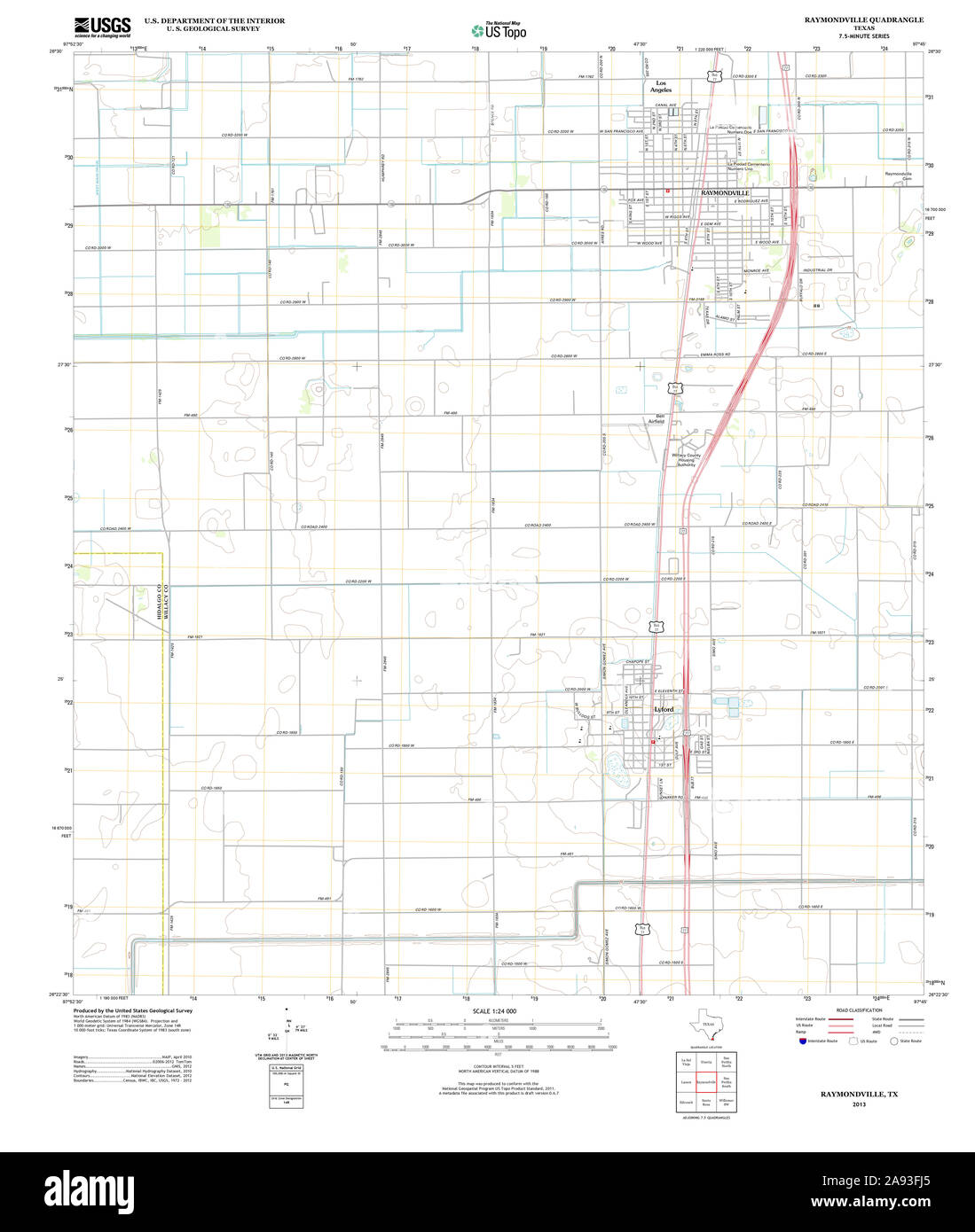 Map of raymondville texas hires stock photography and images Alamy