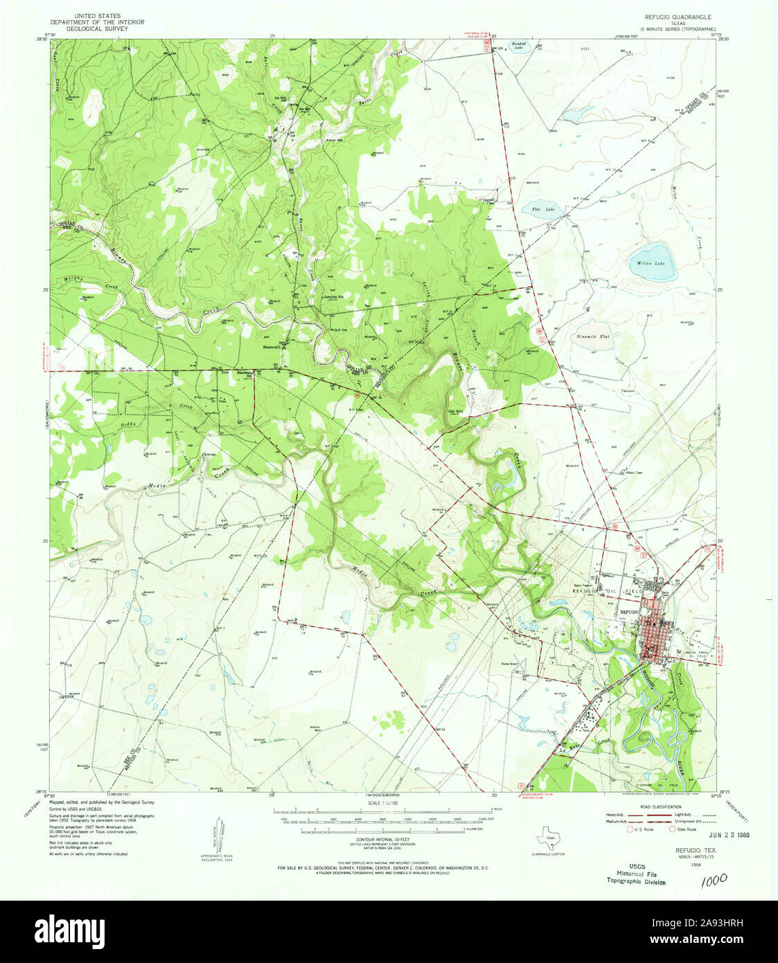 Refugio texas map hires stock photography and images Alamy
