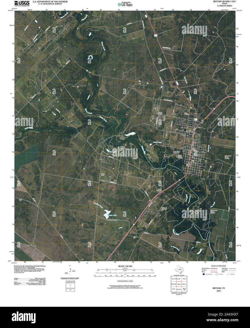 Refugio texas map Cut Out Stock Images & Pictures Alamy