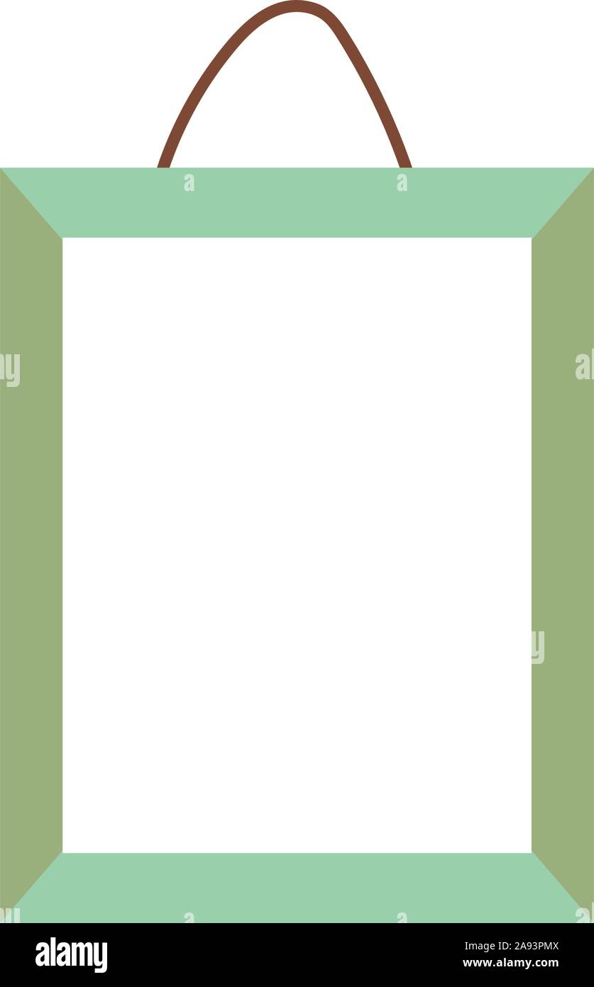 frame photo hanging empty icon on white background vector illustration ...