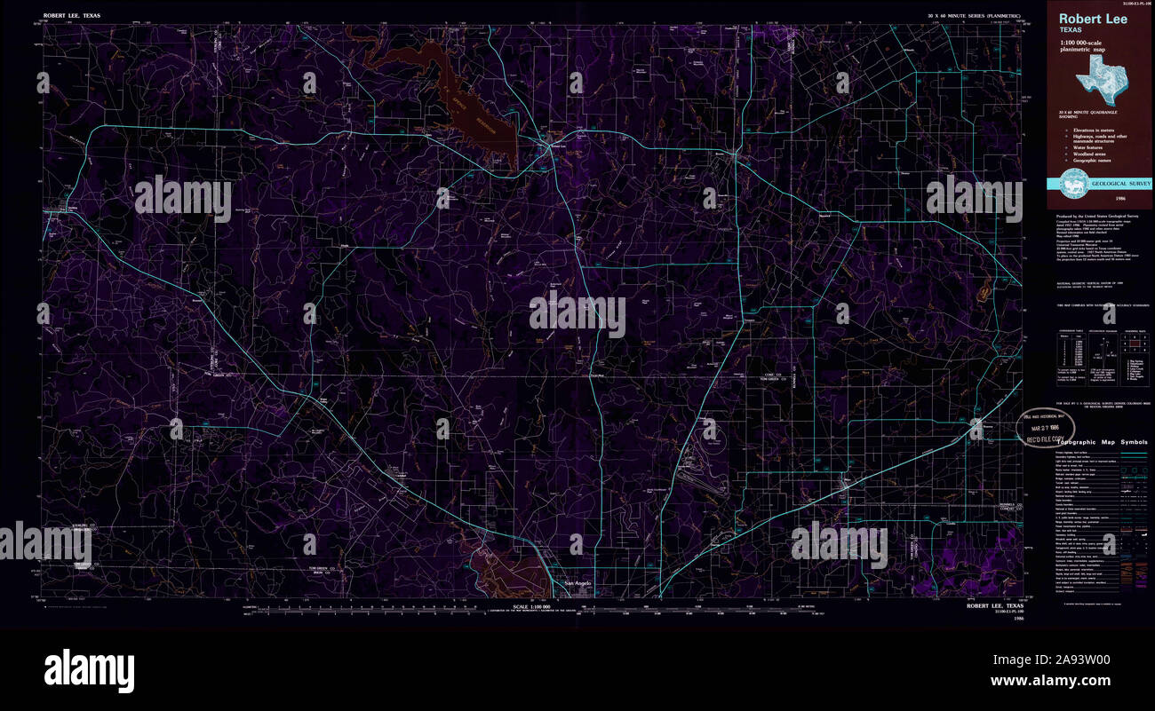Robert lee texas map hires stock photography and images Alamy