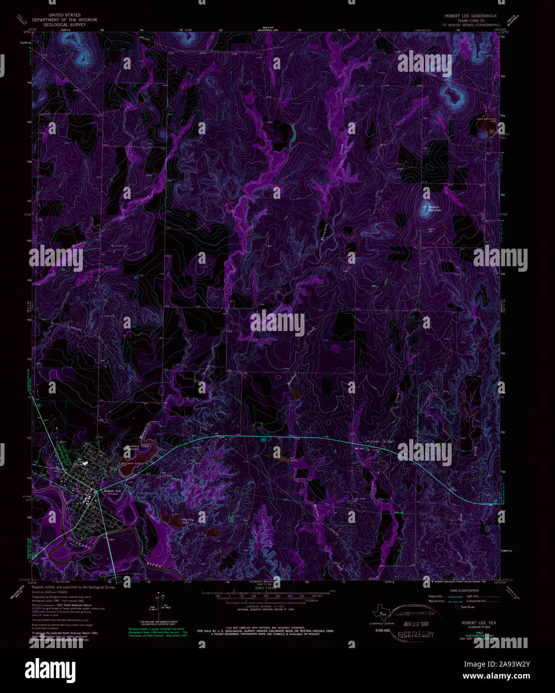 Robert lee texas map hires stock photography and images Alamy