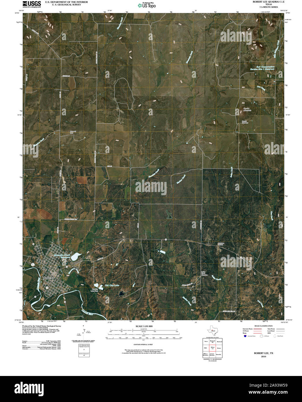 Robert lee texas map hires stock photography and images Alamy