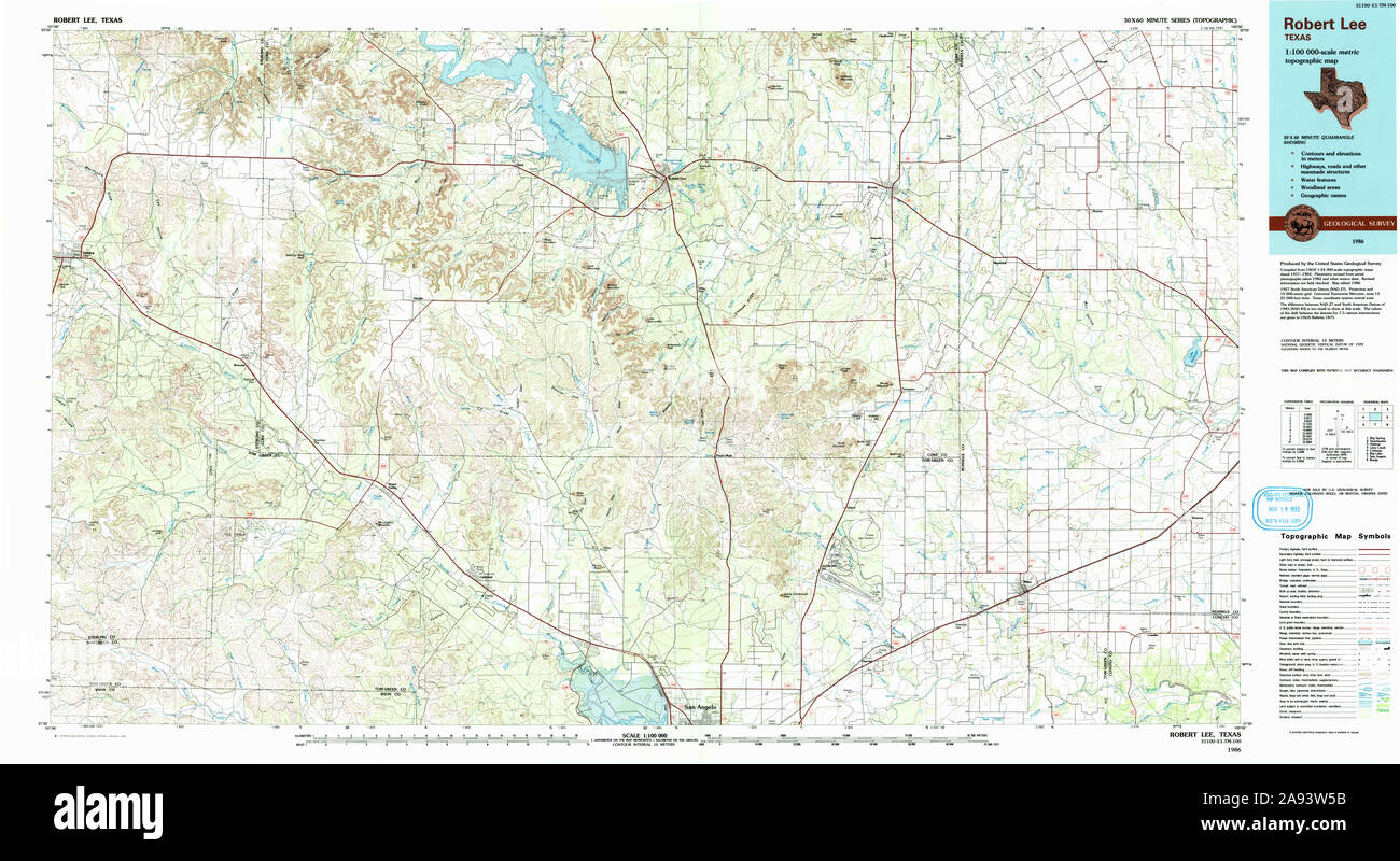 Robert lee texas map hires stock photography and images Alamy