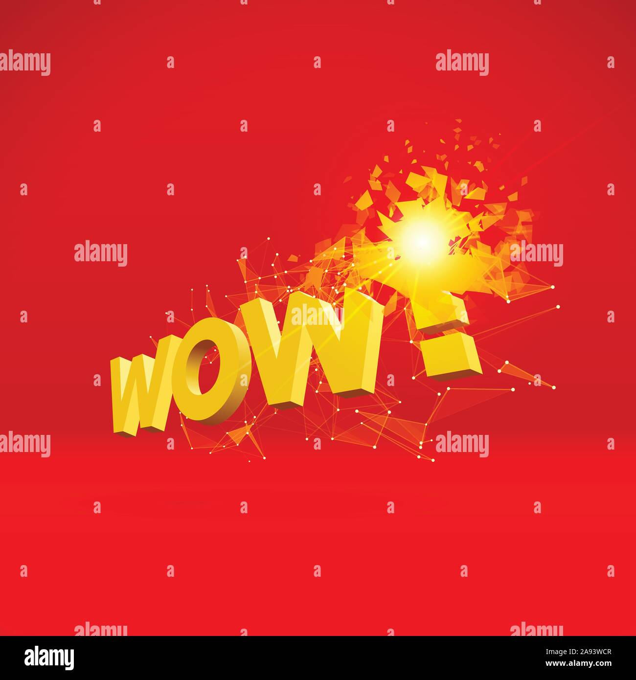 Wow Magazine Explode Wow triangular hi-res stock photography and images - Alamy