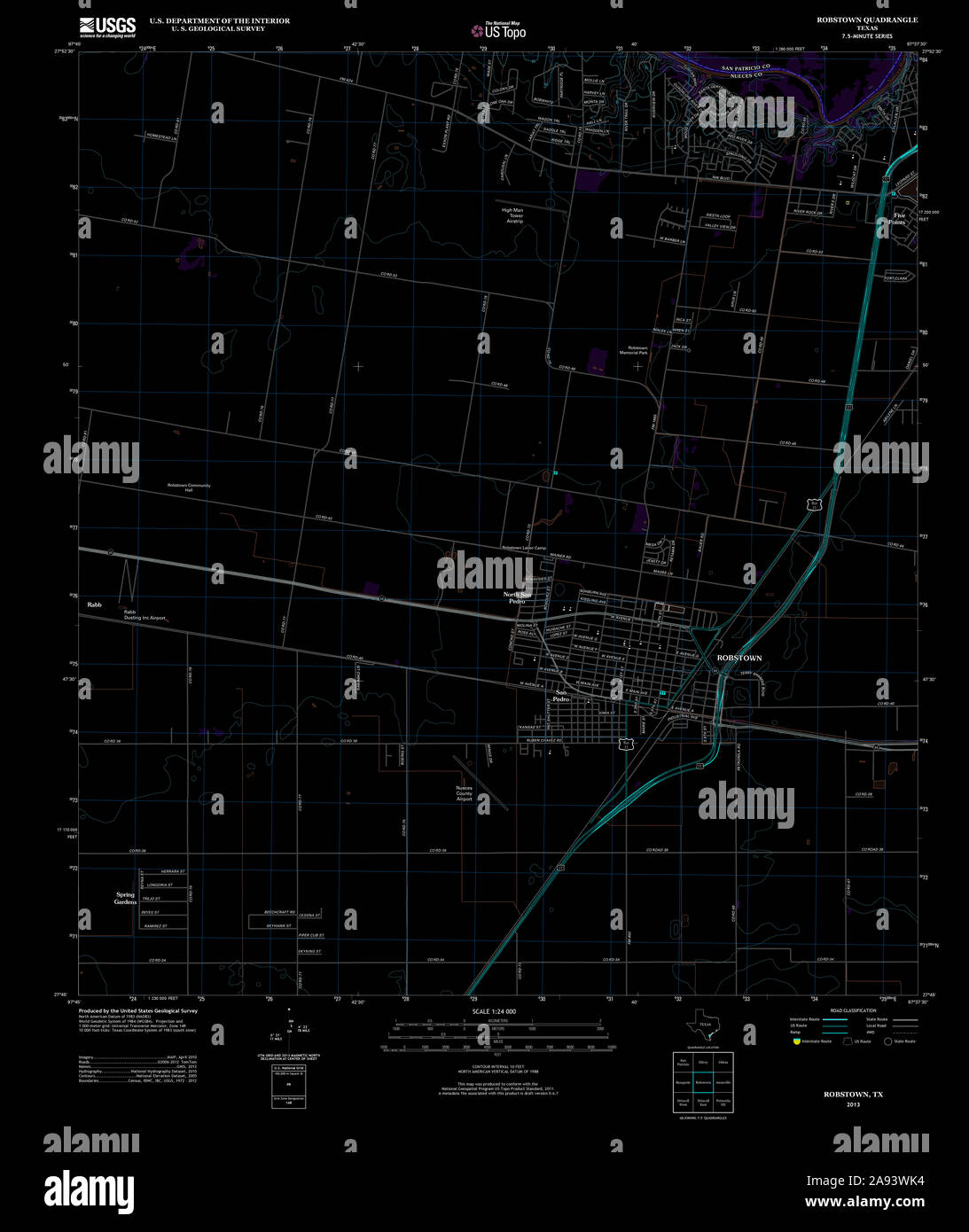 Robstown texas map hires stock photography and images Alamy