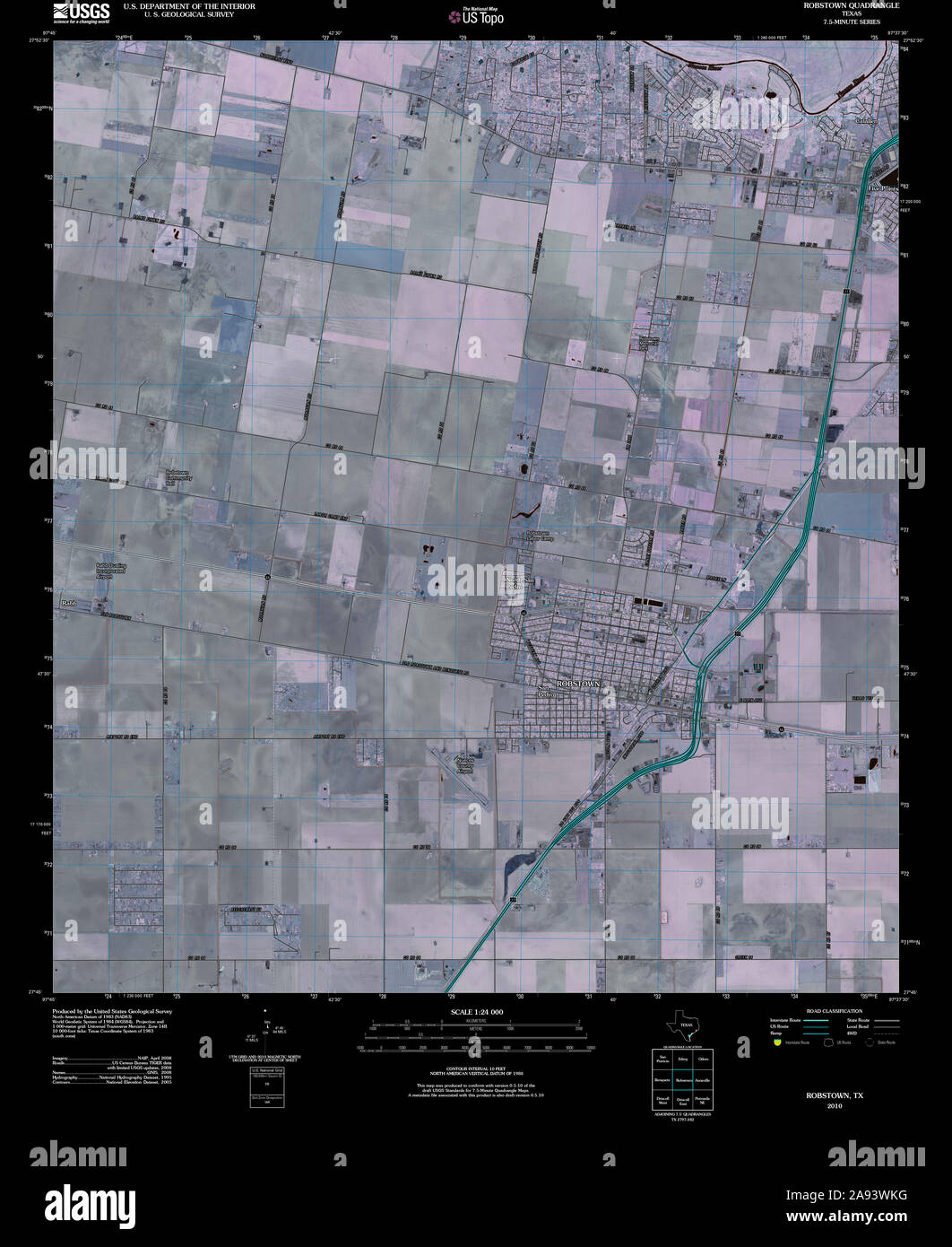 Robstown texas map hires stock photography and images Alamy