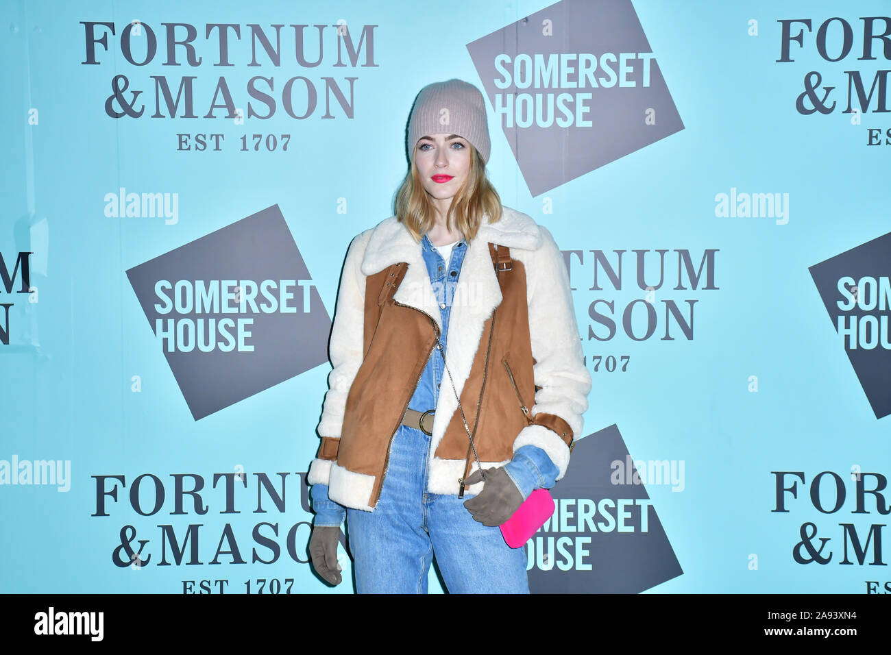 London, UK. 12th Nov 2019. Eve Delf arrivers Skate at Somerset House