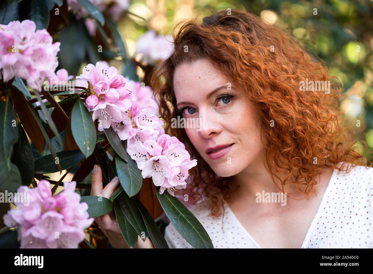 Red hair beauty portrait hi-res stock photography and images - Alamy