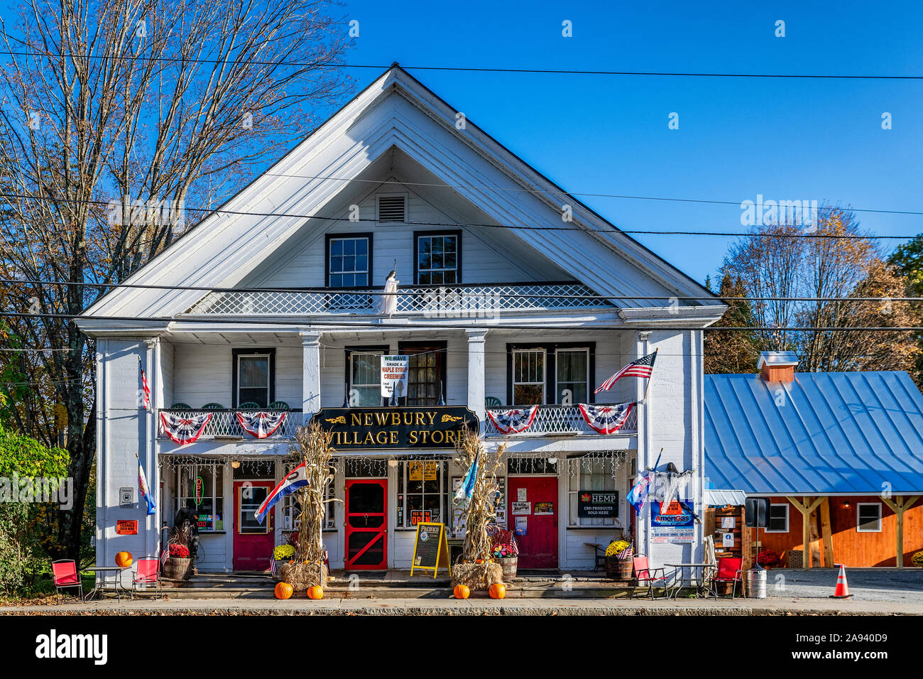 Charming village store, Newbury, Vermont, USA Stock Photo Alamy