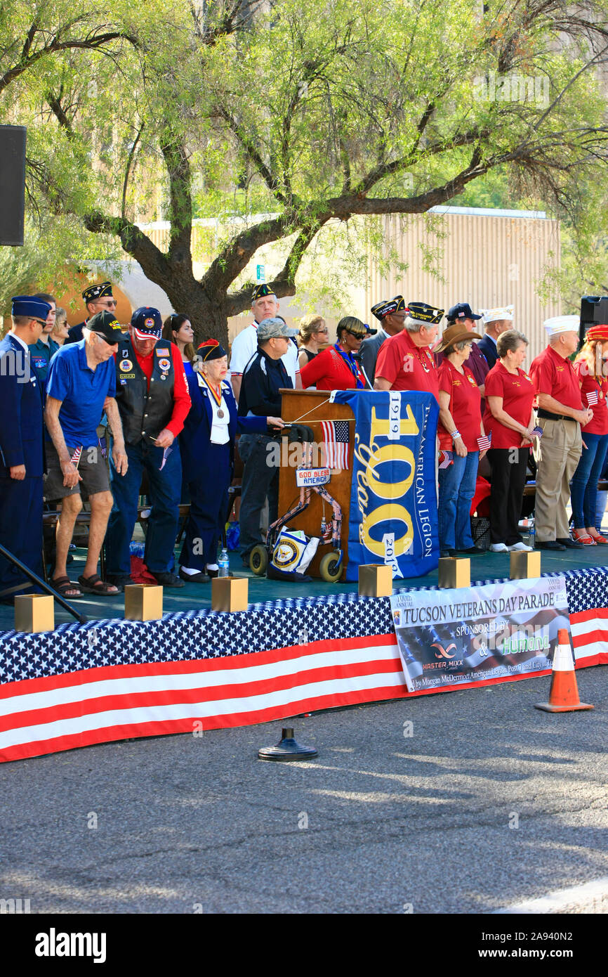 One hundredth anniversary of the first Veterans day parade seen here in