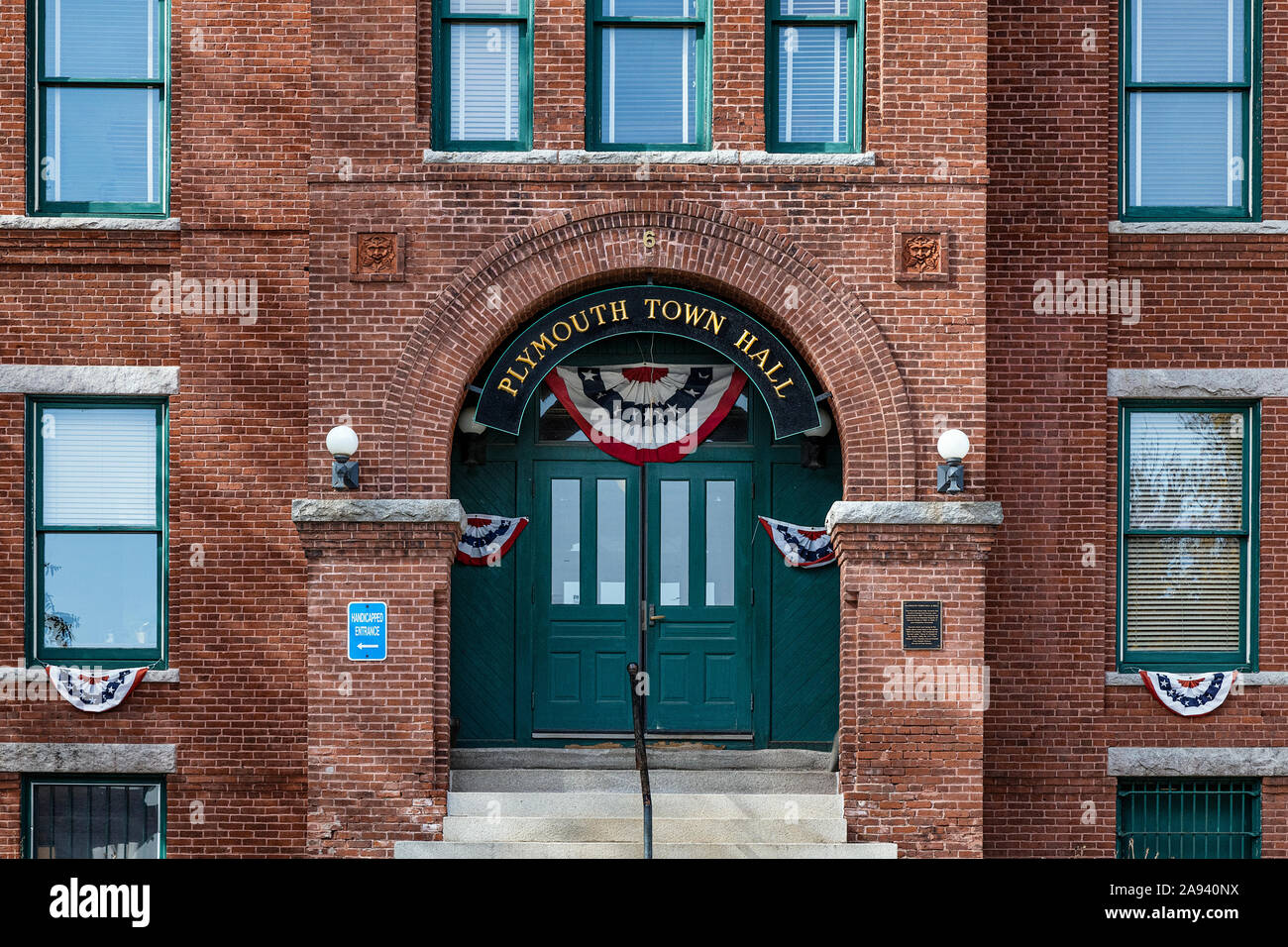 Town Hall exterior, Plymouth, New Hampshire, USA Stock Photo Alamy