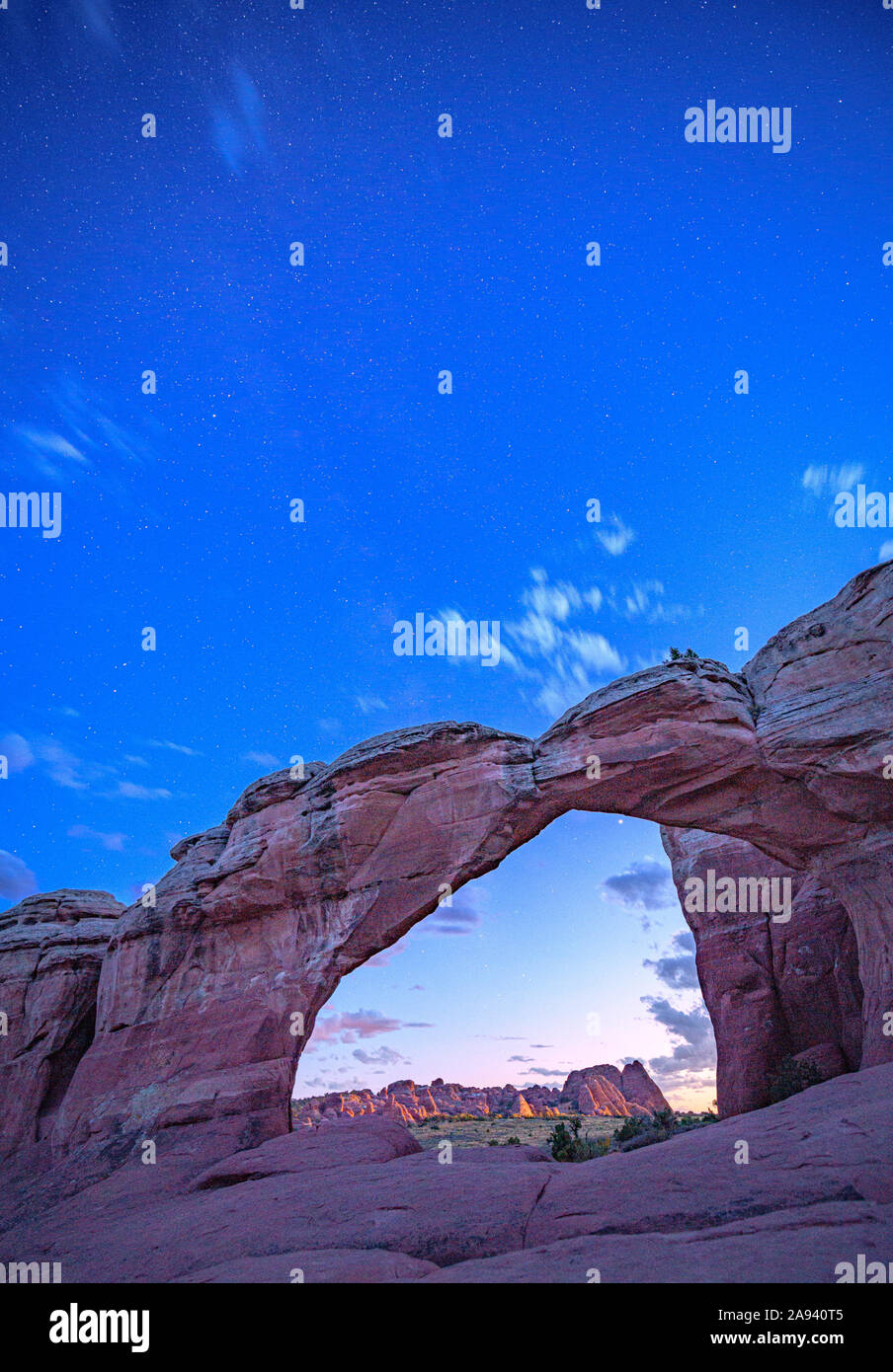 Arches at Twilight 1 Stock Photo