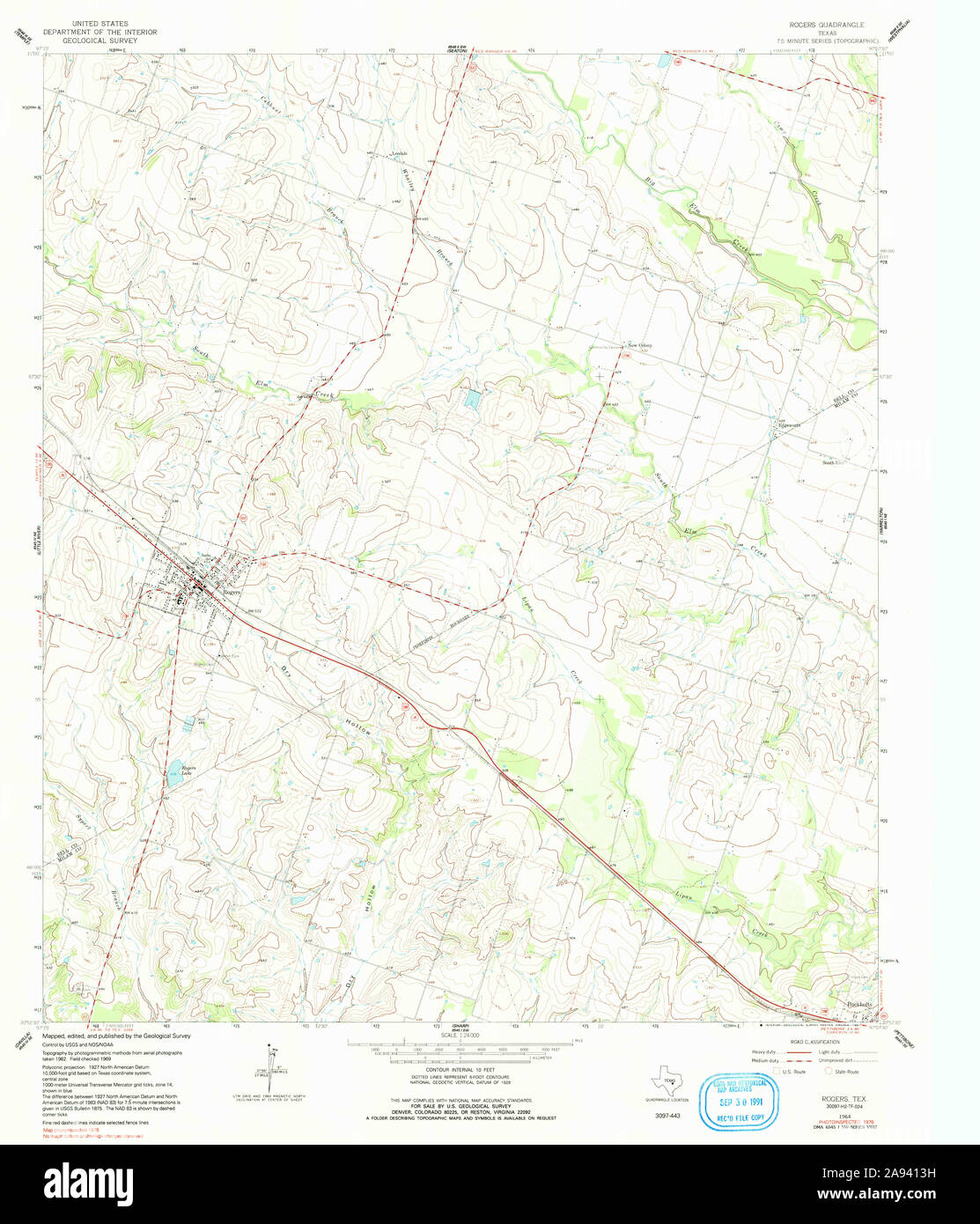 Map of rogers texas hires stock photography and images Alamy