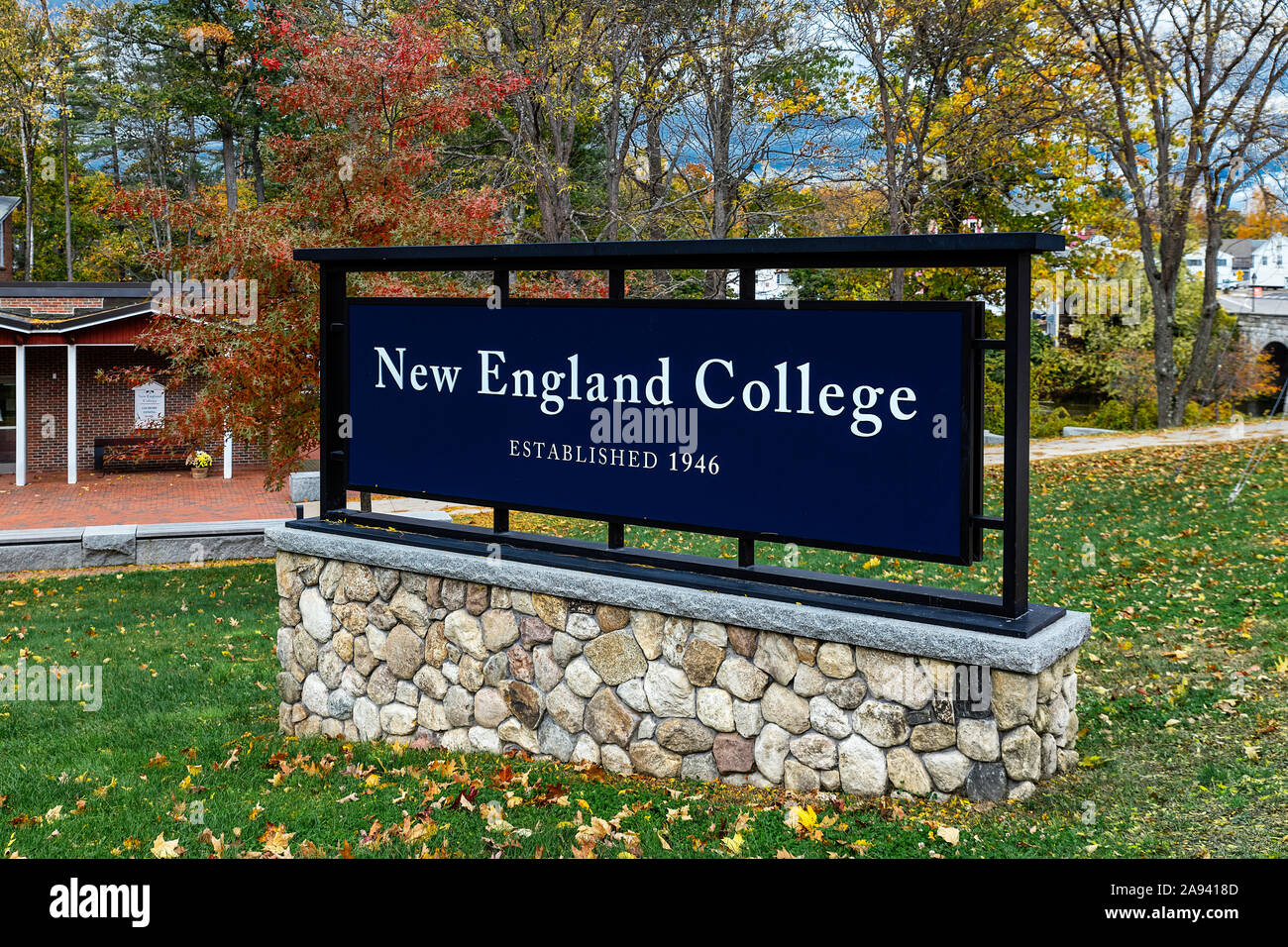 New England College, Henniker, New Hampshire, USA. Stock Photo