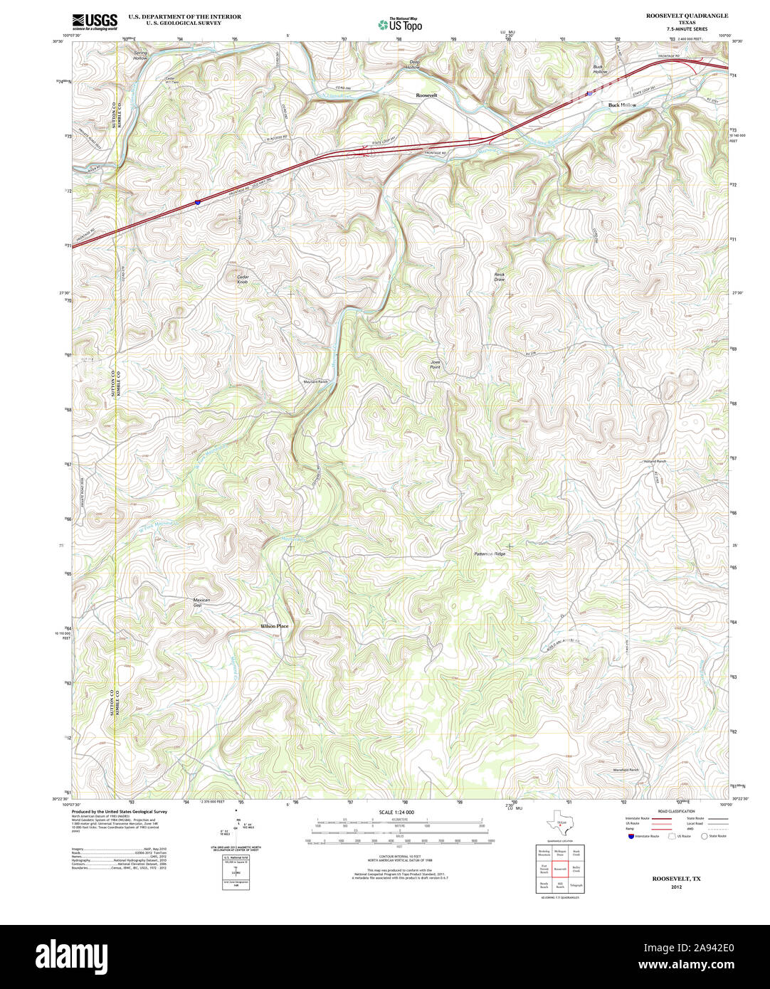 Roosevelt texas map Cut Out Stock Images & Pictures Alamy