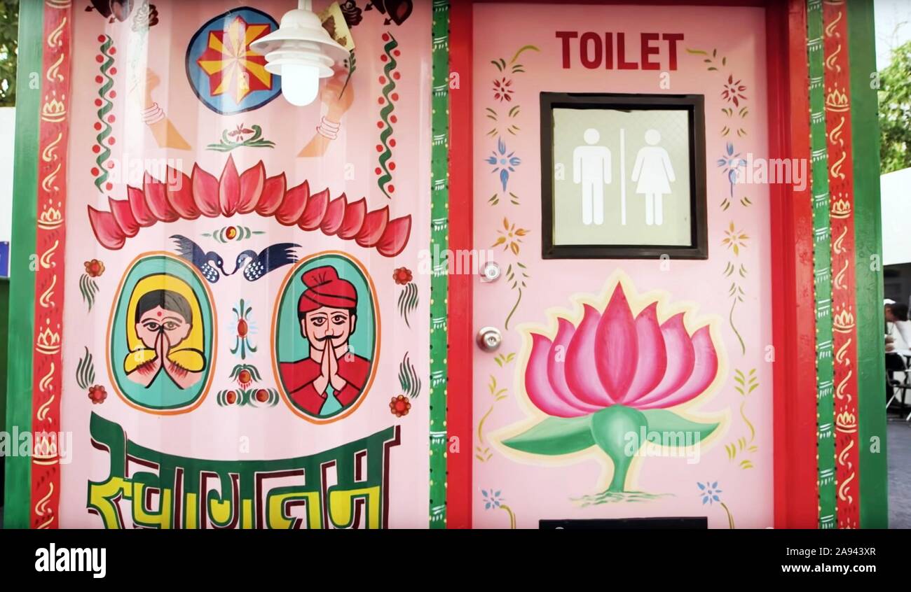 MR. TOILET THE WORLD S 2 MAN, a public toilet in India, 2019. © Argot