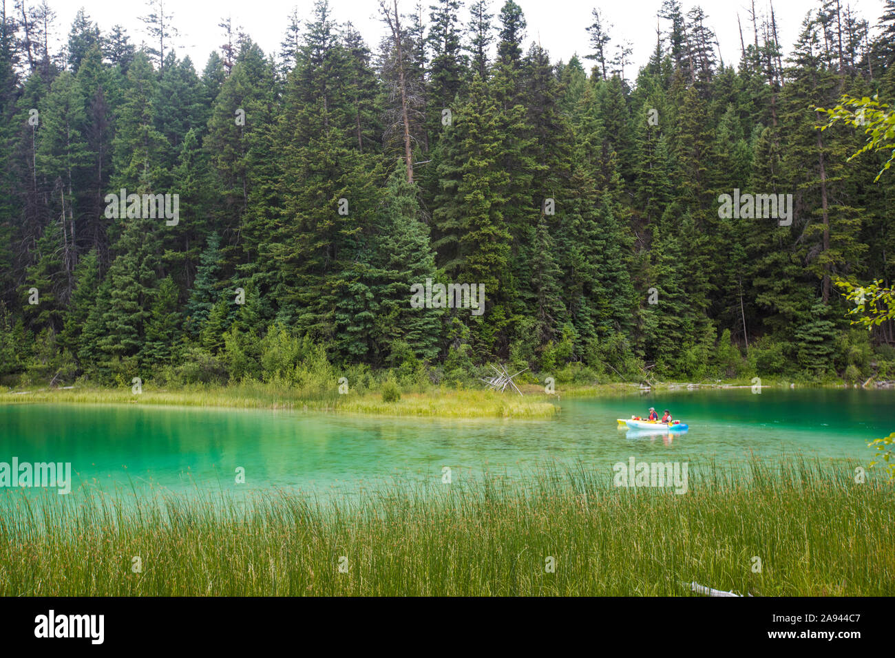 Kayaking in Kentucky Alleyne provincial park, Canada. Stock Photo