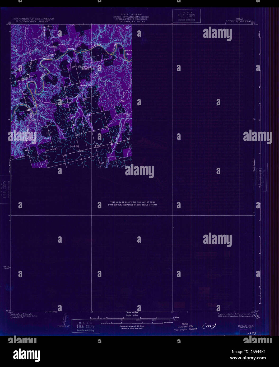 Rotan texas map hires stock photography and images Alamy