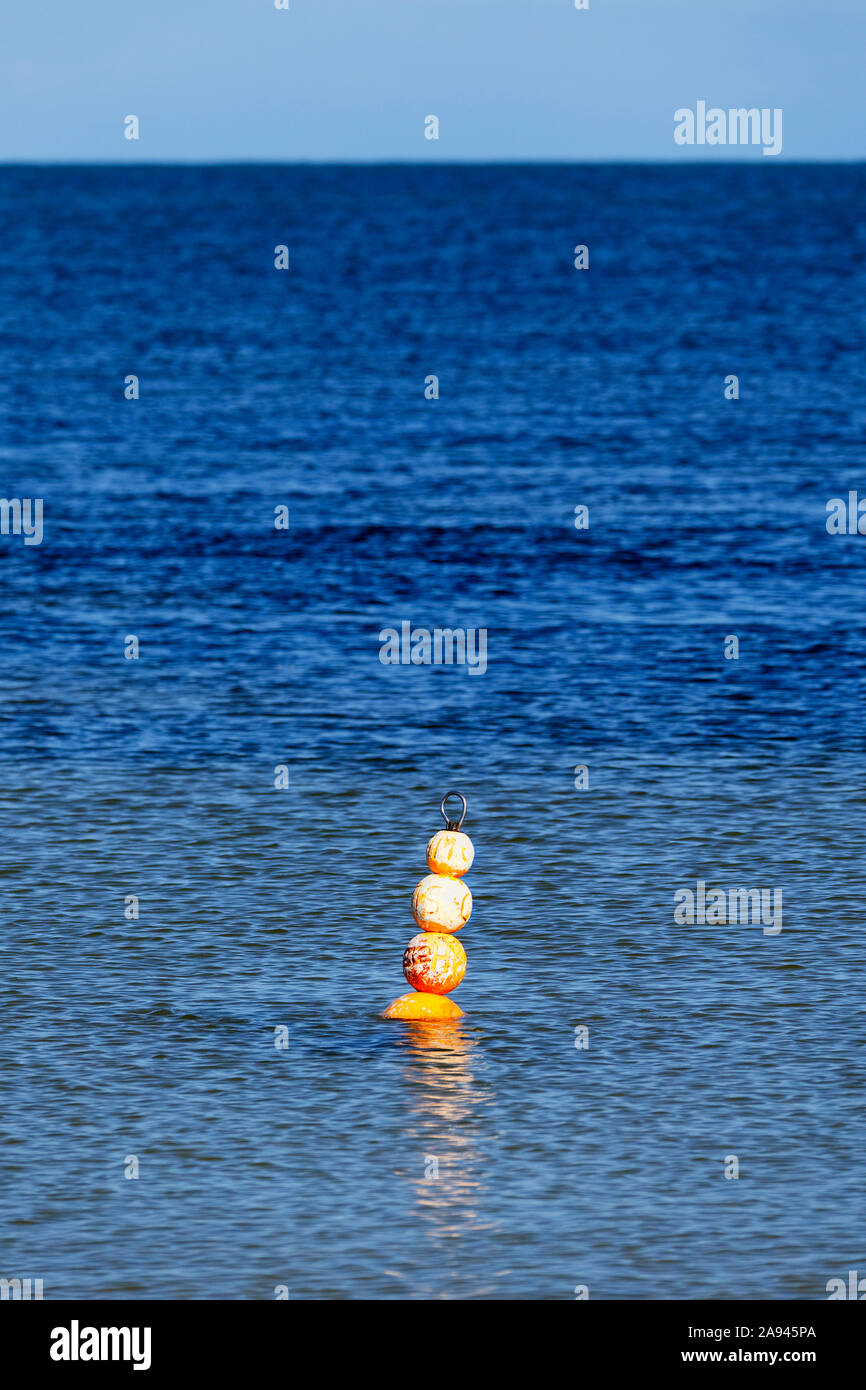 Floating Buoy marker in the Indian Ocean, Cliff Head, Western Australia