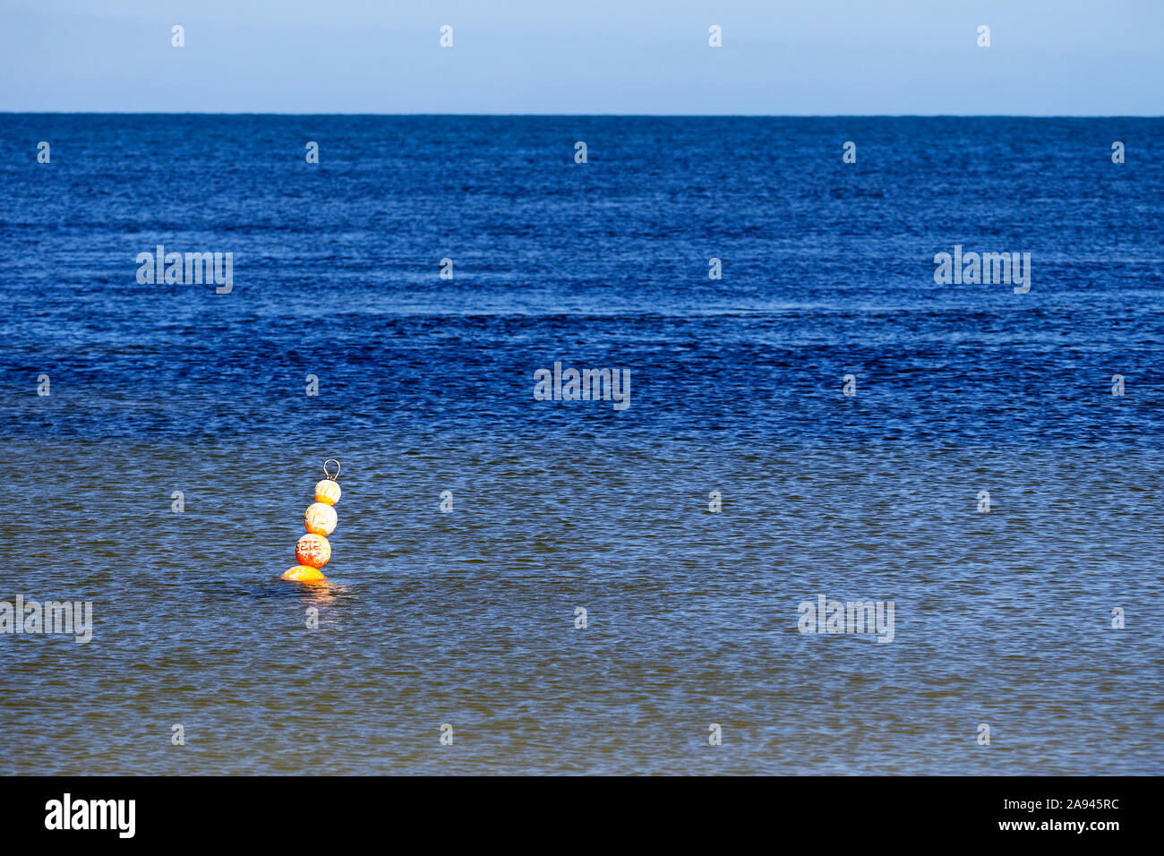 Floating Buoy marker in the Indian Ocean, Cliff Head, Western Australia